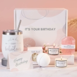 8-Pc Birthday Gift Box Sex (Includes Tumbler, Bath Bomb, 2-Ct Candles, & More)