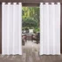 Set of 2 (63″x38″) Farmhouse Textured Grommet Sheer Window Curtain Panels Navy