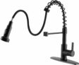 Pull-Out Kitchen Faucets with Pull Down Sprayer, Matte Black