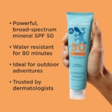 Blue Lizard Sport Mineral SPF 50 Lotion, Ideal for Athletes, 100% Mineral Sunscreen Actives, Fragrance-Free, Paraben-Free, Vegan, 5 fl oz