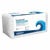 6-Pack 500-Count Boardwalk 1-Ply White Disposable Napkins, 12″ x 12, Quarter-Folded, Absorbent Textured Paper