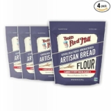 4-Pack Bob’s Red Mill Artisan Bread Flour, 3 Pound