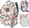 Breast Pump Bag w/Wet Dry Bag & Prep Mat- Floral Pumping Backpack