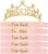Set of 6 Bachelorette Party Sash & Bride to Be Crown Set