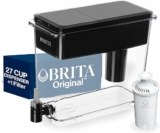 Brita UltraMax Large Water Dispenser With Standard Filter, BPA-Free, Reduces Copper, Cadmium and Mercury Impurities, Lasts 2 Months or 40 Gallons