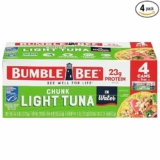 4-Pack Bumble Bee Chunk Light Tuna In Water, 5 oz Cans