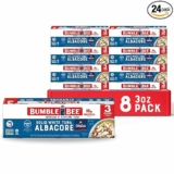 24-Cans Bumble Bee Solid White Albacore Tuna in Water, 3 oz Can