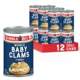 12-Pack Bumble Bee Whole Baby Canned Clams, 10 oz Can