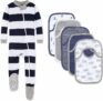 Burt’s Bees Baby Sleeper Pj & 5-Ct Bibs Set, Size 18 Months