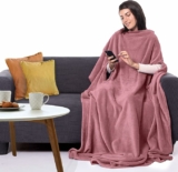 Premium Wearable Blanket 70″x50″ with Three Holes, 280 GSM Fabric, Super Soft, Microplush