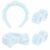 6-Pc Spa Set (Bubble Headband, Bow Headband, & 4 Wristbands Set)
