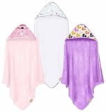 3 Pack Baby Hooded Bath Towel Sets