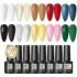 12-Pack 7-Pc Disposable DIY Nail Art Kit (Nail File, Wood Stick, Cuticle Fork, Adhesive Nail Tabs,2 Alcohol Pads, Nail Glue)