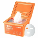 30-Sheets COSNORI K-Beauty PDRN Daily Revitalizing Mask – Skin Strengthening with PDRN, Firming & Soothing, 100% Plant-Based Sheet Mask