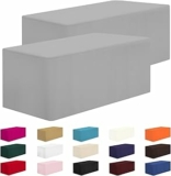 2 Pack Fitted Table Clothes-72 x 30 Inch
