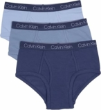 3-Pack Calvin Klein Boys’ Little Modern Cotton Assorted Briefs Underwear