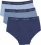 3-Pack Calvin Klein Boys’ Little Modern Cotton Assorted Briefs Underwear