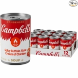 12-Pack Campbell’s Condensed Spicy Buffalo-Style Cream of Chicken Soup, 10.5 oz Can
