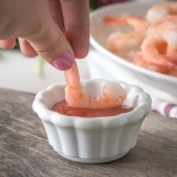 48-Pack Carlisle FoodService Products Melamine Scalloped Ramekin, 2 oz