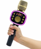 Wireless & Bluetooth Karaoke Microphone with Voice Changing Sound Effects