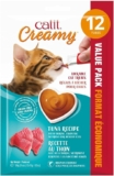 12-Count Catit Creamy Lickable Cat Treat, Healthy Cat Treat, Tuna