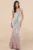 Cecina Silver Ombre Sequin Sleeveless Maxi Dress