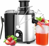 Juice Extractor with Germany-Made 163 Chopping Blades (Titanium Reinforced) & 2-Layer Centrifugal Bowl