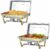 2-Pack Chafing Dish Buffet Set with Lids, 8-Quart