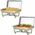 2-Pack 8-Qt Chafing Dish Buffet Set w/ 2 Full & 4 Half Size Pans + Lids