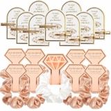 9-Pack Bridal Party Hair Scrunchy & Hair Clips Set