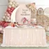 12-Pack Gold Flower Sequin Table Runners, 12×72 Inch