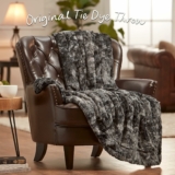 Premium Wolf Faux Fur Throw Blanket