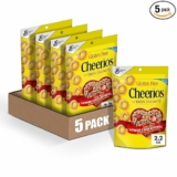 5-Pack Cheerios Whole Grain Oats Gluten-Free Breakfast Cereal, 2.2 oz Pouch