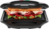 Chefman Portable Compact Grill, Dual Use Panini Press