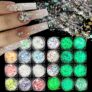 12 Colors Iridescent Mermaid Nail Sequins
