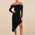 Women’s Classy Aesthetic Taffeta Bow Midi Dress With Pockets