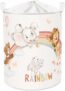 Large Rainbow Elephant Bear Kid Laundry Hamper with Handle