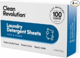 200-Sheets Clean Revolution Laundry Detergent Sheets (400 Loads)