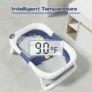 Baby Bath Tub with Soft Cushion & Thermometer