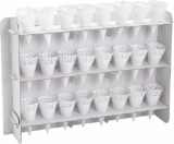 Cone Party Treat Stand with 24-Count Paper Cones