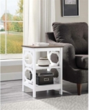 Convenience Concepts Omega End Table with Shelves
