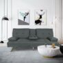 Convertible Loveseat Sofa with Folding Recliner