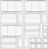 21 PCS Clear In Drawer Organizer Set,5 Sizes With Adjustable Compartments