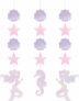 Set of 3 Creative Converting HANGING CUTOUTS, 0.03×5.9×22.5inc, Iridescent