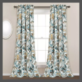 Set of 2 (84″x52″) Cynthia Jacobean Light Filtering Window Curtain Panels