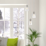 DESIGNERS FOUNTAIN Echo 3 Light Pendant, Satin Platinum