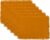 6-Pack DII Everyday Collection, Fringed Solid Tabletop, Placemat Set, Pumpkin Spice