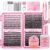 DIY Lash Clusters Kit 2 Weeks Lasting Strong Hold Fluffy Lash Extension Kit with Tweezers Remover Eyelash Adhesive