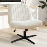 Criss Cross Legged Office Wide Comfy Computer Chair