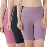 3-Pack Women’s Plus Size Women Tummy Control Yoga Shorts